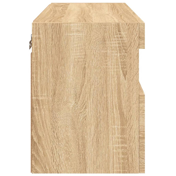 TV-Wandschrank mit LED Sonoma Eiche 60cm