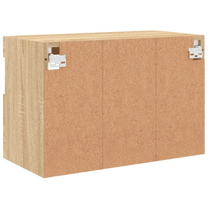 TV-Wandschrank mit LED Sonoma Eiche 60cm