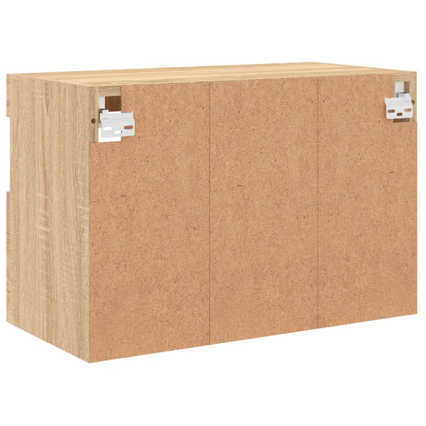 TV-Wandschrank mit LED Sonoma Eiche 60cm