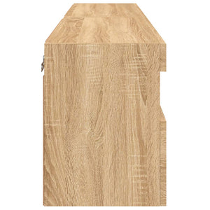 TV-Wandschränke mit LED Sonoma-Eiche 2er-Set
