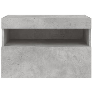 TV-Wandschrank mit LED Betongrau 60 cm
