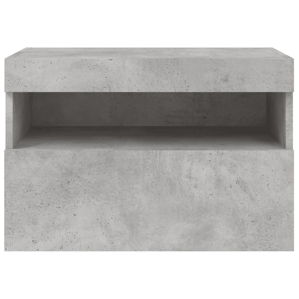 TV-Wandschrank mit LED Betongrau 60 cm
