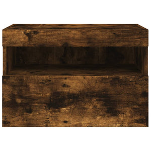 TV-Wandschrank Räuchereiche mit LED 60x30x40 cm
