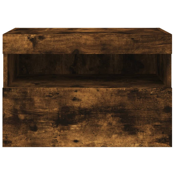 TV-Wandschrank Räuchereiche mit LED 60x30x40 cm