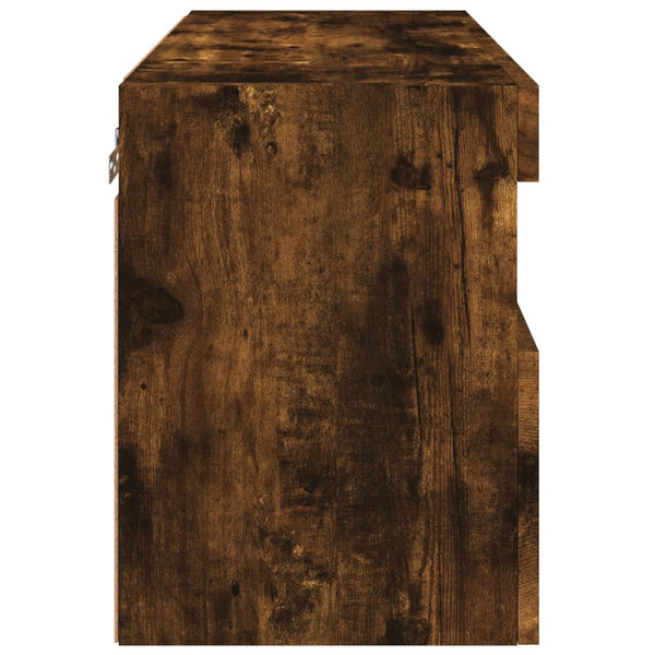 TV-Wandschrank Räuchereiche mit LED 60x30x40 cm