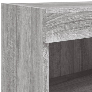 TV-Wandschrank mit LED Grau Sonoma 60 cm
