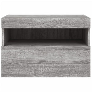 TV-Wandschrank mit LED Grau Sonoma 60 cm