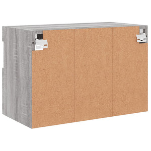 TV-Wandschrank mit LED Grau Sonoma 60 cm
