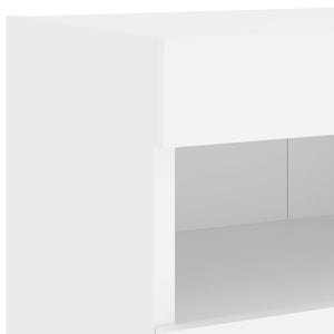 TV-Wandschrank mit LED Weiß 80x30x40 cm