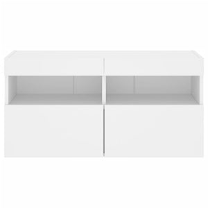 TV-Wandschrank mit LED Weiß 80x30x40 cm