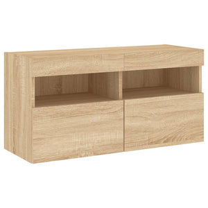 TV-Wandschrank Sonoma Eiche mit LED