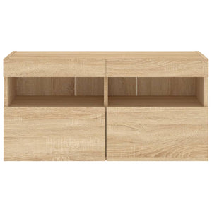 TV-Wandschrank Sonoma Eiche mit LED