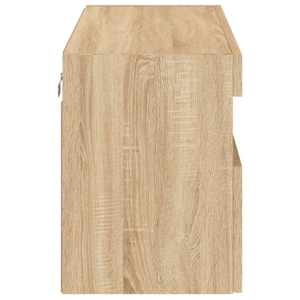 TV-Wandschrank Sonoma Eiche mit LED