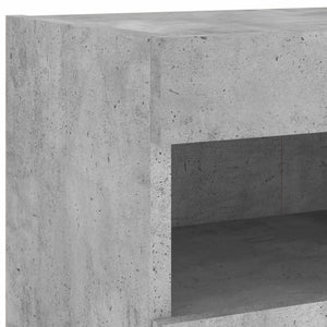 TV-Wandschrank mit LED Betongrau 80cm