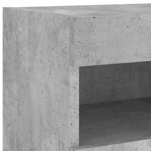TV-Wandschränke mit LED, 2er-Set, Betongrau