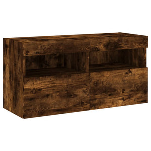 TV-Wandschrank mit LED Räuchereiche 80cm