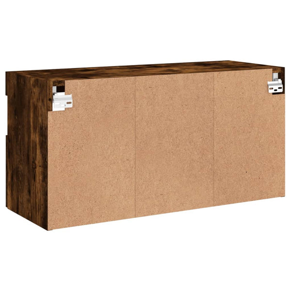 TV-Wandschrank mit LED Räuchereiche 80cm