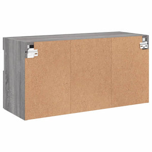 TV-Wandschrank mit LED Grau Sonoma 80 cm