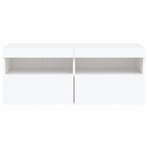 TV-Wandschrank mit LED Weiß 100x30x40 cm
