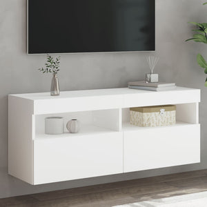 TV-Wandschrank mit LED Weiß 100x30x40 cm