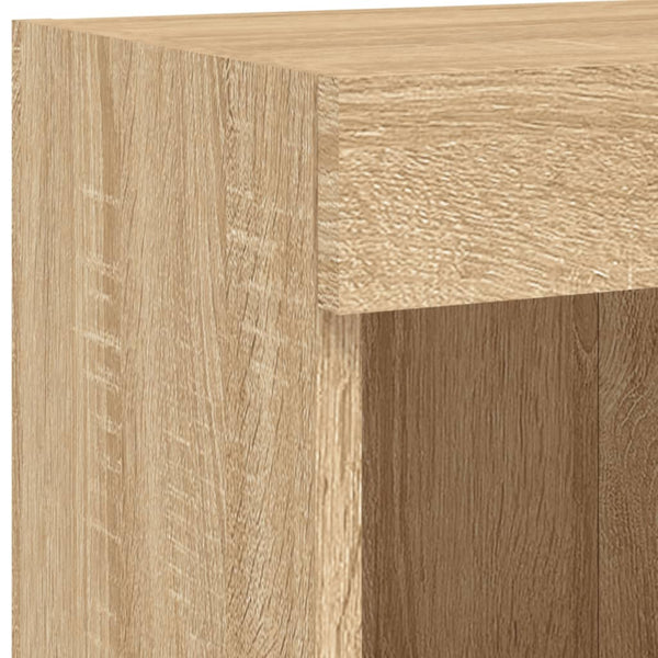 TV-Wandschrank mit LED Sonoma Eiche 100x30x40 cm