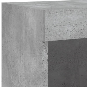 TV-Wandschrank mit LED Betongrau 100cm