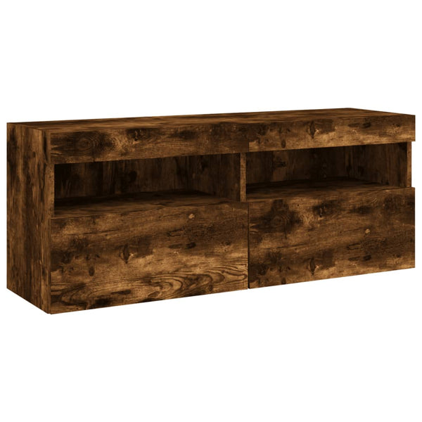 TV-Wandschrank mit LED Räuchereiche 100cm