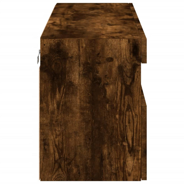 TV-Wandschrank mit LED Räuchereiche 100cm