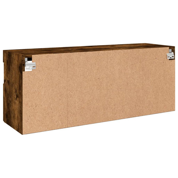 TV-Wandschrank mit LED Räuchereiche 100cm