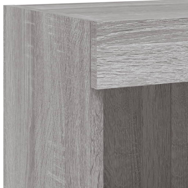 TV-Wandschrank mit LED Grau Sonoma 100 cm
