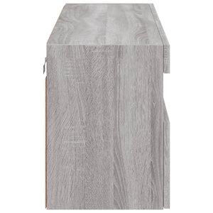 TV-Wandschrank mit LED Grau Sonoma 100 cm