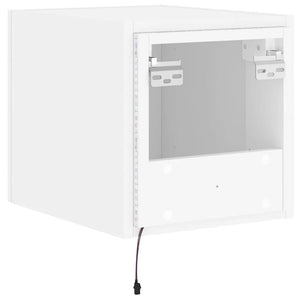 TV-Wandschrank mit LED Weiß 30,5cm