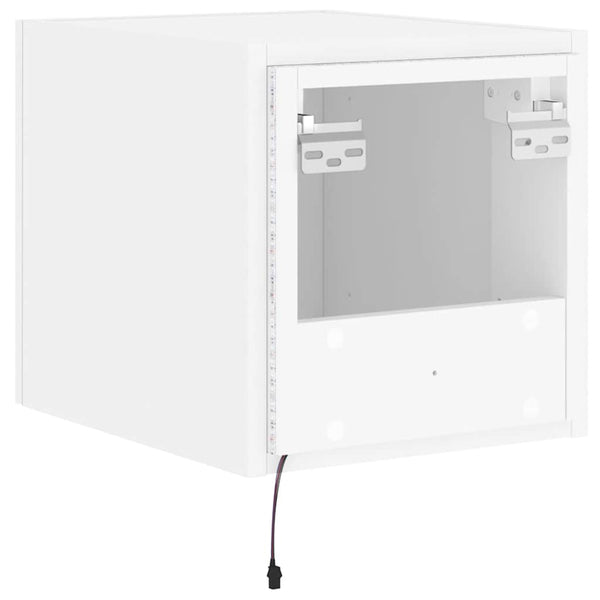 TV-Wandschrank mit LED Weiß 30,5cm