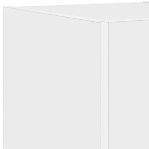 TV-Wandschränke mit LED, 2er-Set, Weiß