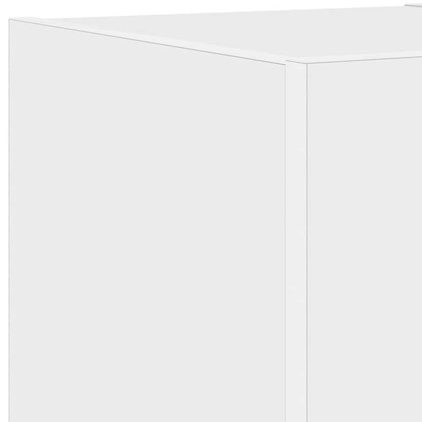 TV-Wandschränke mit LED, 2er-Set, Weiß