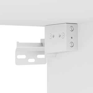 TV-Wandschränke mit LED, 2er-Set, Weiß