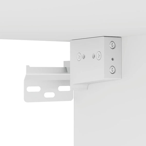 TV-Wandschränke mit LED, 2er-Set, Weiß