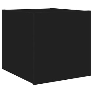 TV-Wandschränke mit LED Schwarz 2er-Set