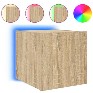 TV-Wandschrank Sonoma Eiche mit LED