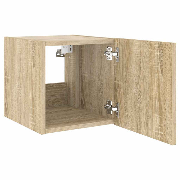 TV-Wandschrank Sonoma Eiche mit LED