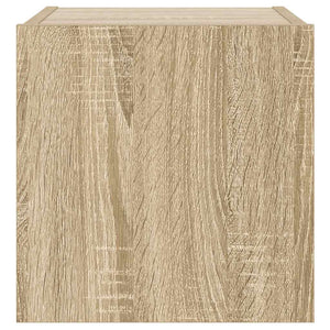 TV-Wandschrank Sonoma Eiche mit LED