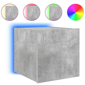 TV-Wandschrank Betongrau mit LED