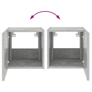 TV-Wandschrank Betongrau mit LED