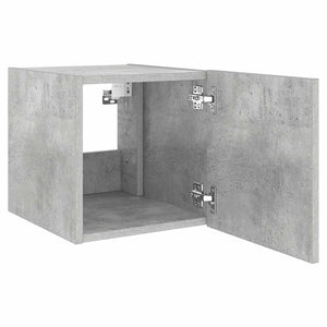 TV-Wandschrank Betongrau mit LED