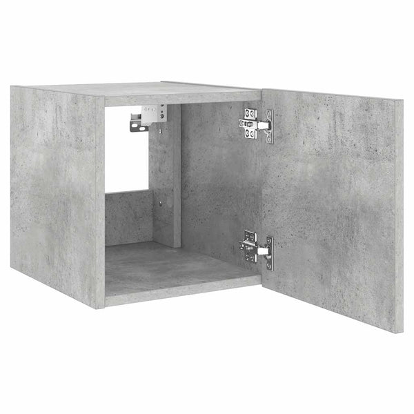 TV-Wandschrank Betongrau mit LED
