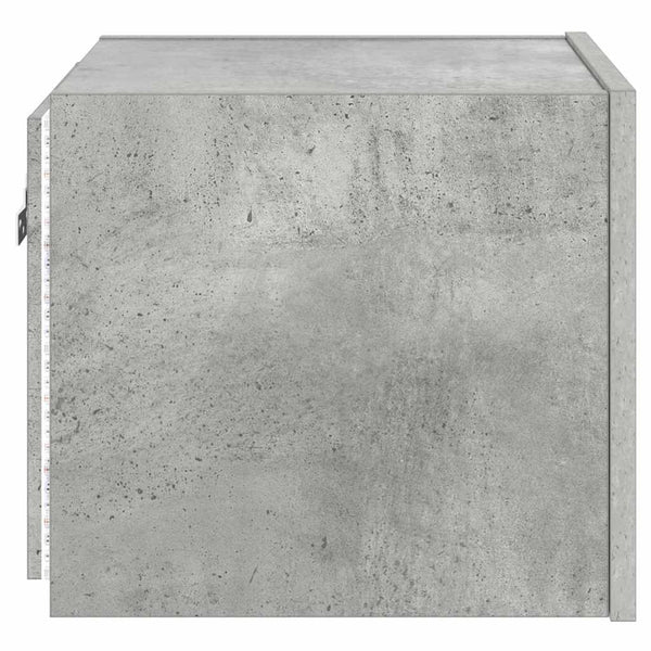 TV-Wandschrank Betongrau mit LED