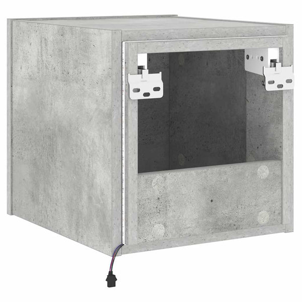 TV-Wandschrank Betongrau mit LED