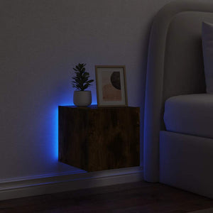 TV-Wandschrank Räuchereiche mit LED