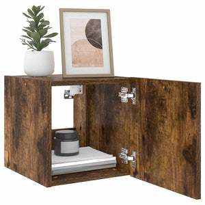 TV-Wandschrank Räuchereiche mit LED