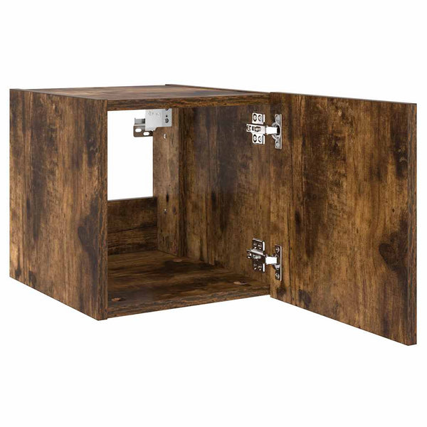 TV-Wandschrank Räuchereiche mit LED